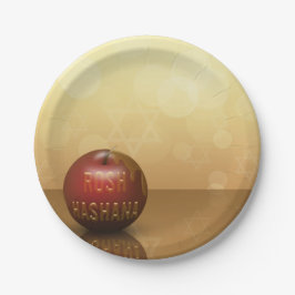 Rosh Hashanah jüdisches neues Jahr - Pappteller