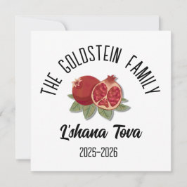 Rosh Hashanah Jüdisches Neujahr Personalisierter N Feiertagskarte