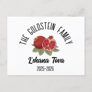 Rosh Hashanah Jüdisches Neujahr Personalisierter N Feiertagspostkarte
