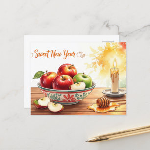 Rosh Hashanah Jüdisches Neujahr Postkarte