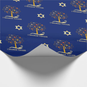 Rosh Hashanah, jüdisches Neujahrsgeschenkpapier Geschenkpapier