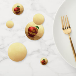 Rosh Hashanah Juwish New Year Honey Apple Konfetti