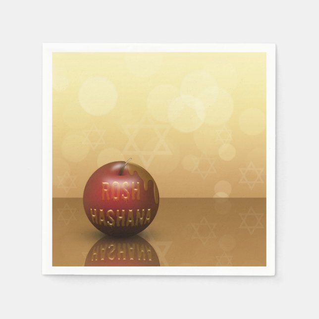 Rosh Hashanah Juwish New Year - Paper Napkin Serviette (Vorderseite)