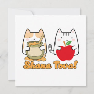Rosh Hashanah kawaii Cats - Jüdisches neues Jahr