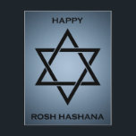 Rosh hashanah (Stern von david) Feiertagspostkarte<br><div class="desc"></div>