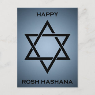Rosh hashanah (Stern von david) Feiertagspostkarte