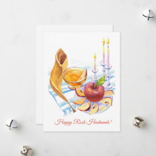 Rosh Hashanah-Symbole Feiertagskarte