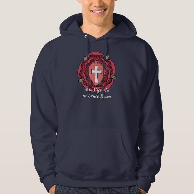 Rosicrucian Emblem, Mia Victoria in Cruce Rosea Hoodie (Vorderseite)