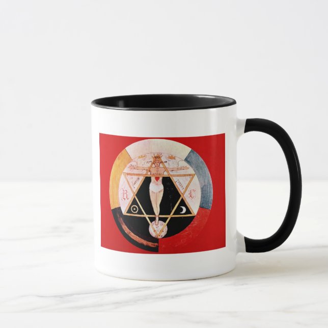 Rosicrucian Symbol des hermetischen Auftrages Tasse (Rechts)