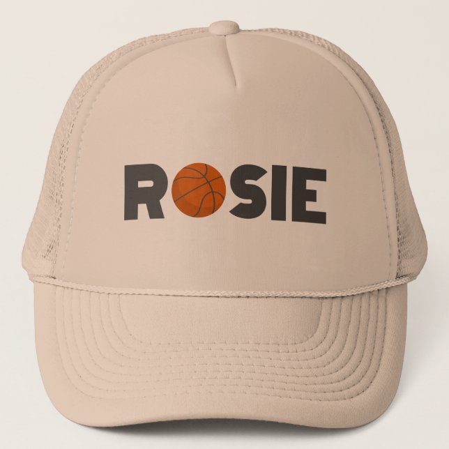 Rosie Basketball Truckerkappe (Vorderseite)