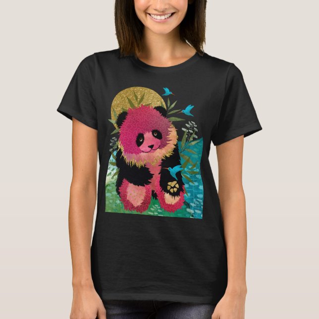 ROSIE BEAR panda - dunkle Shirts wählen Stil (Vorderseite)