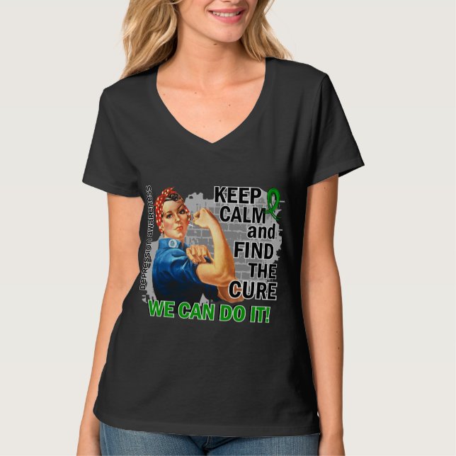 Rosie behalten ruhiges Depression.png T-Shirt (Vorderseite)