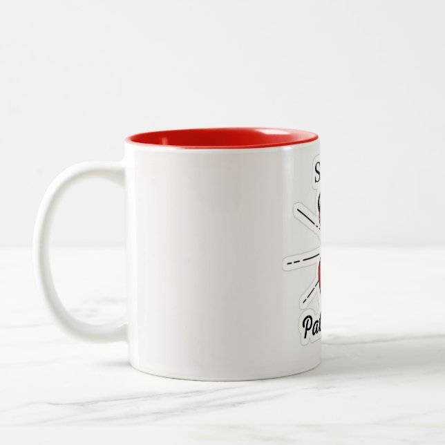 Rosie der pathologischen Kaffee-Tasse Zweifarbige Tasse (Links)