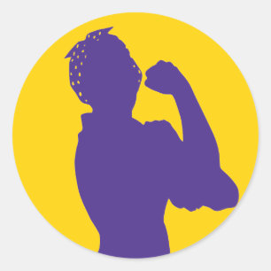 Rosie der Riveter Aufkleber mit individuell einste