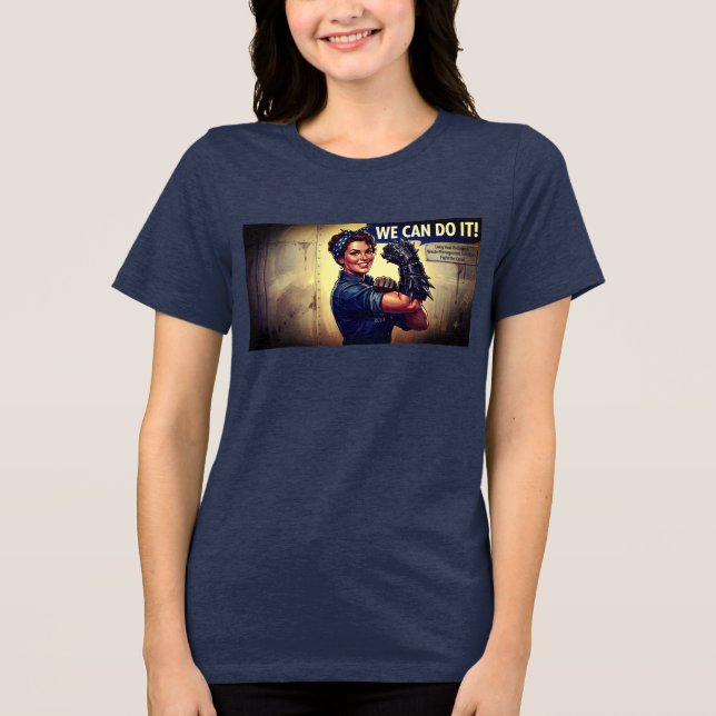 Rosie die Kriecherin Tri-Blend Shirt (Vorderseite)