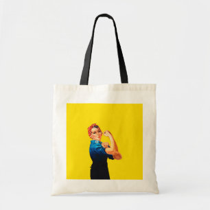 Rosie die Nieteneinschläger-Zahl Retro Art Tragetasche