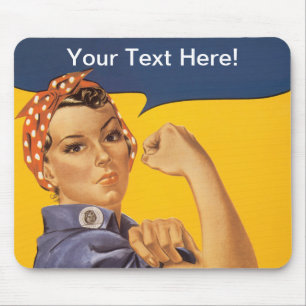Rosie die Nieterin Wir schaffen das! Dein Text hie Mousepad