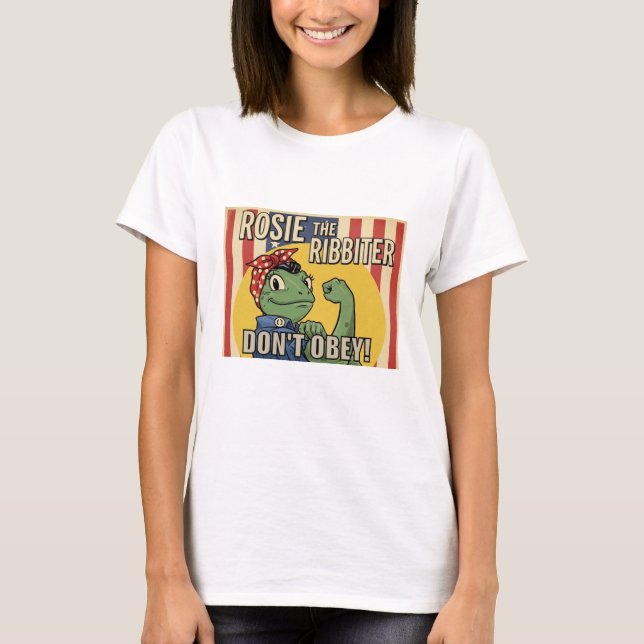 Rosie die Ribbiterin T-Shirt (Vorderseite)