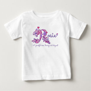 Rosie Name und Bedeutung von Baby Girls Bekleidung Baby T-shirt