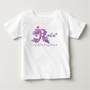 Rosie Name und Bedeutung von Baby Girls Bekleidung T-shirt