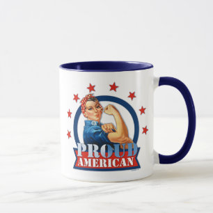 Rosie Nieteneinschläger-stolze amerikanische Tasse