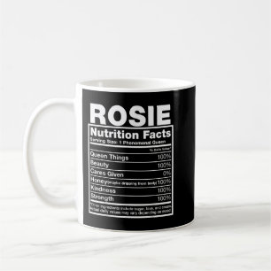 Rosie Nutrition Facts Rosie Name Birthday Shirt Kaffeetasse
