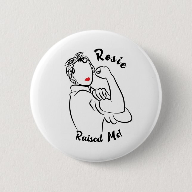 Rosie Raised Decade - Canvas Print Button (Vorderseite)