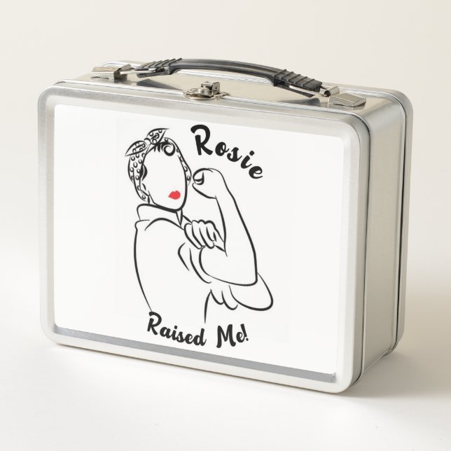 Rosie Raised Decade - Canvas Print Metall Brotdose (Vorderseite)