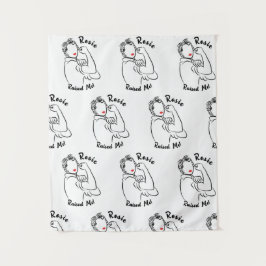 Rosie Raised Decade - Canvas Print Wandteppich