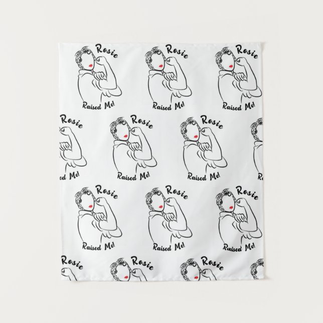 Rosie Raised Decade - Canvas Print Wandteppich (Vorderseite)