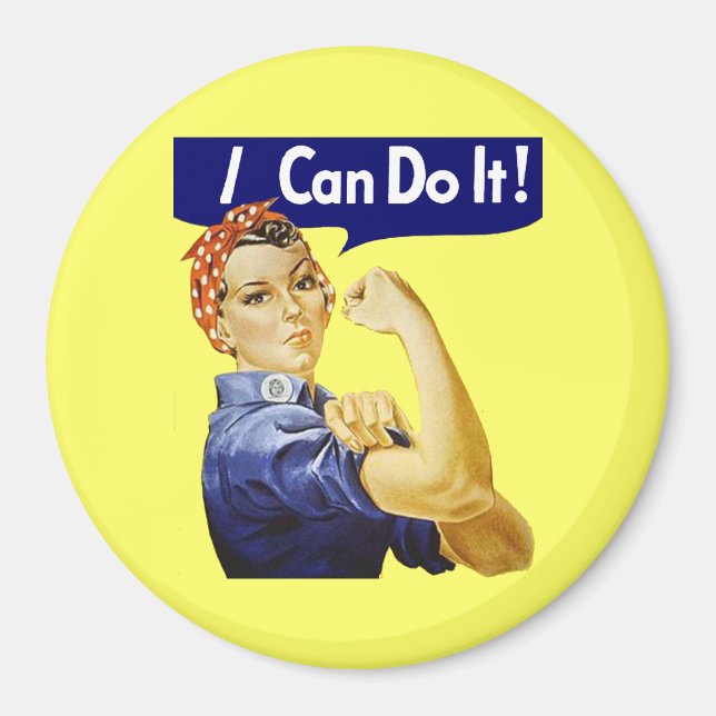 Rosie Riveter - Ich kann es Magnet machen (Vorne)
