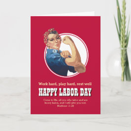 Rosie Riveter LABOR DAY Feiertagskarte