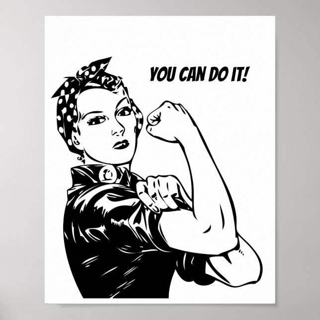 Rosie Riveter Sie können es tun Poster (Vorne)