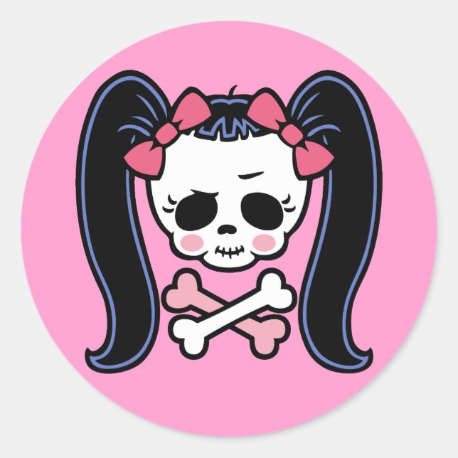 Rosie Roger Runder Aufkleber (Vorderseite)