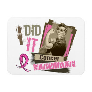 Rosie Sepia tat ich es Brust Cancer.png Magnet