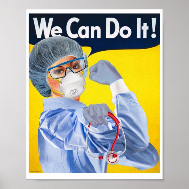 Rosie the Medical Beruflich Poster Print (Vorne)