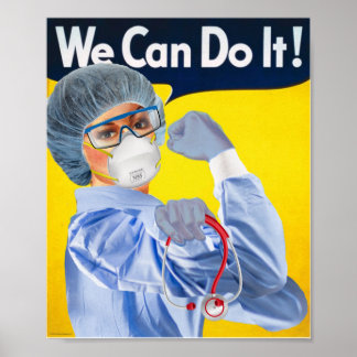 Rosie the Medical Beruflich Poster Print