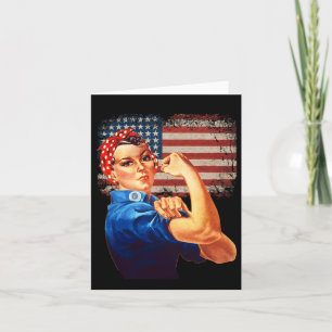 Rosie The Riveter American Flag USA Rosie The Rive Karte