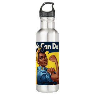 Rosie the Riveter American Lady Edelstahlflasche