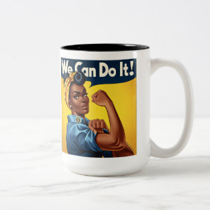 Rosie the Riveter American Lady Zweifarbige Tasse