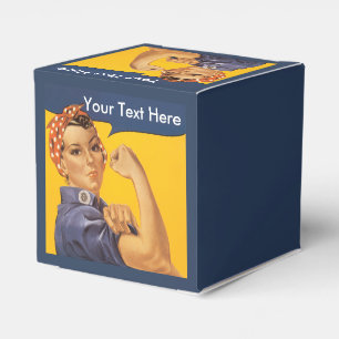 Rosie the Riveter Anpassen mit Ihrem Text Geschenkschachtel