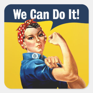 Rosie the Riveter   Aufkleber   Deutsch