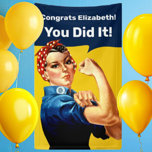 Rosie the Riveter   Banner groß   Personalisieren