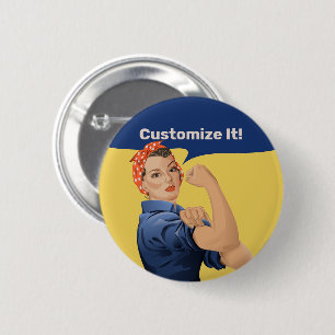 Rosie the Riveter Button
