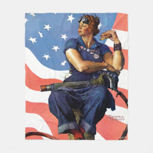 "Rosie the Riveter" Fleecedecke