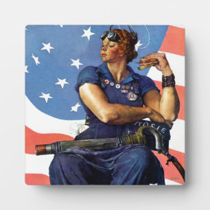"Rosie the Riveter" Fotoplatte