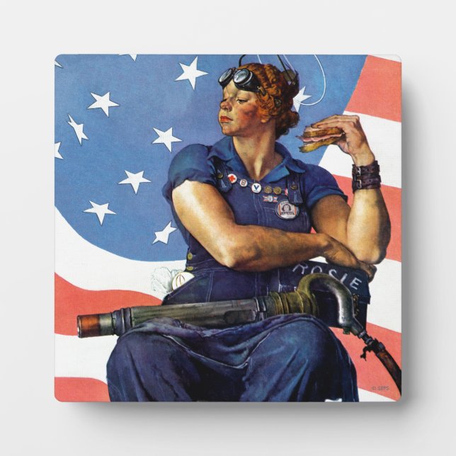 "Rosie the Riveter" Fotoplatte (Vorderseite)