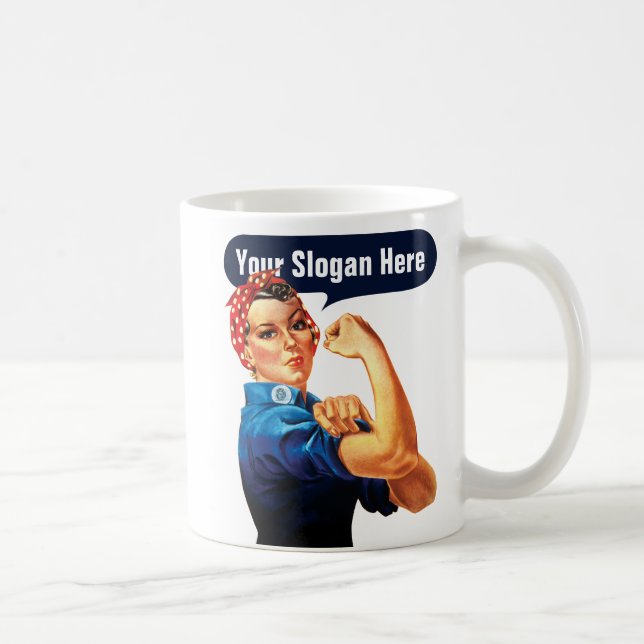 Rosie The Riveter - Fügen Sie Ihren eigenen indivi Kaffeetasse (Rechts)