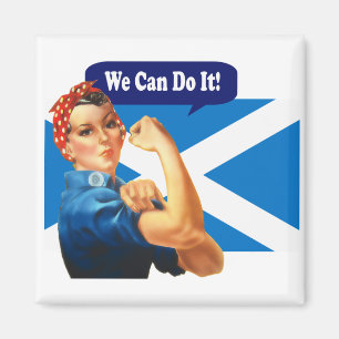 Rosie the Riveter für das schottische Unabhängigke Magnet
