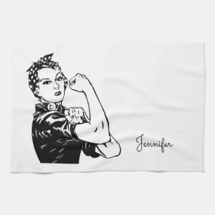 Rosie the Riveter Geschirrtuch